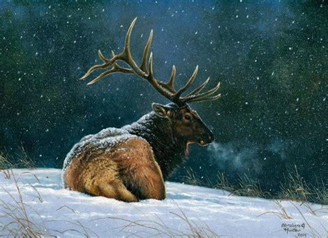 Abraham Hunter Art's Photos - Abraham Hunter Art | Hunter art, Deer artwork, Wildlife paintings