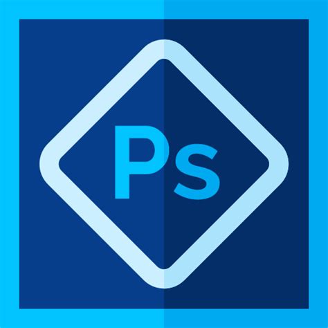 Photoshop express Basic Straight Flat icon