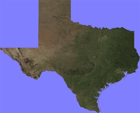 Texas Satellite Images - Landsat Color Image - Google Earth Texas Map | Printable Maps