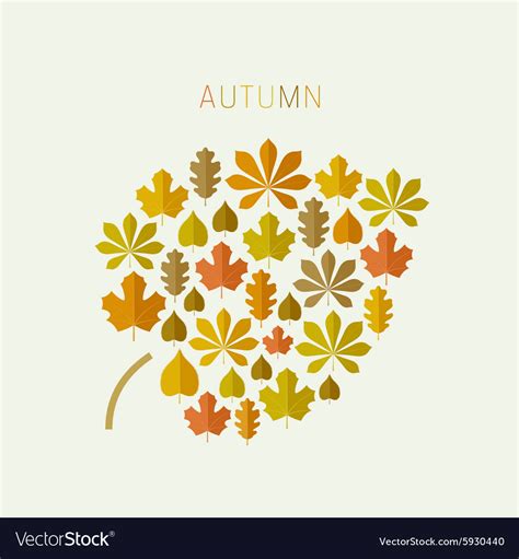 Autumn leaf Royalty Free Vector Image - VectorStock