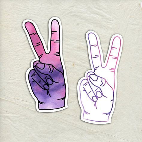 Peace Sign Decal - Peace Sign Vinyl Sticker - Watercolor Peace Decal - Car Window Decal ...