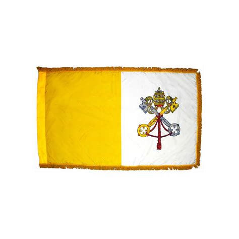 Papal Flag - Indoor & Parade with Polesleeve & Fringe - Kengla Flag Co