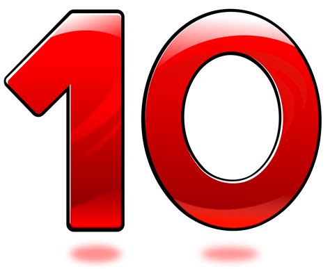 10 Number PNG Free Image | PNG All