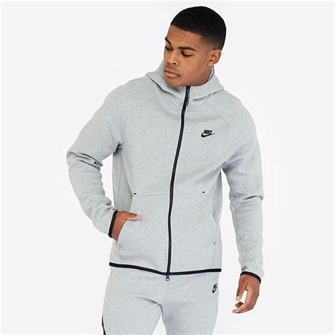 Nike Sportswear Tech Fleece Hoodie - Dark Grey Heather - Mens Clothing - Hoodies