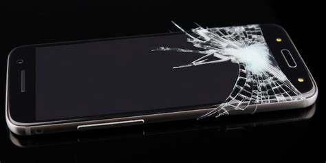 Premium AI Image | A cracked phone screen with a cracked screen.