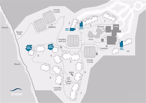 Map Layout Hanalei Bay Resort