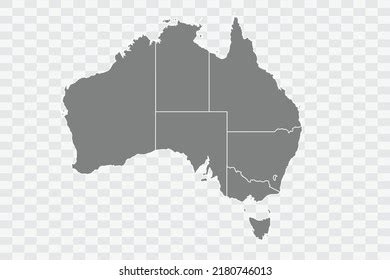 Australia Map Orange Color On White Stock Vector (Royalty Free ...