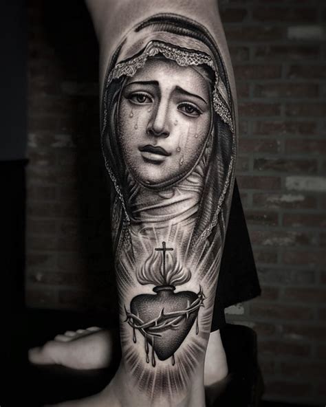 Mother Mary Tattoo Design