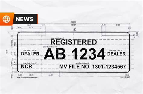 The LTO releases prescribed design and format for temporary and improvised MV plates | Autodeal