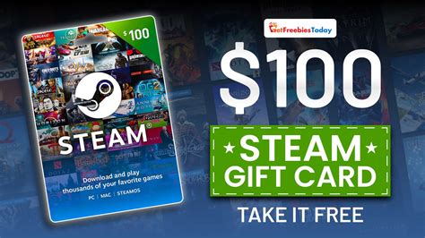 Free $100 Steam Gift Card | GetFreebiesToday.com