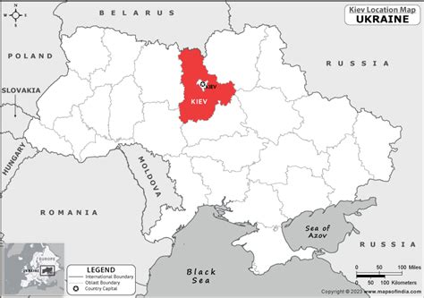 Where is Kiev Located in Ukraine? | Kiev Location Map in the Ukraine