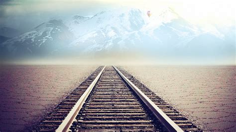 wallpapernarium: Vías del tren hacia el horizonte infinito | Railroad tracks, Travel pictures ...