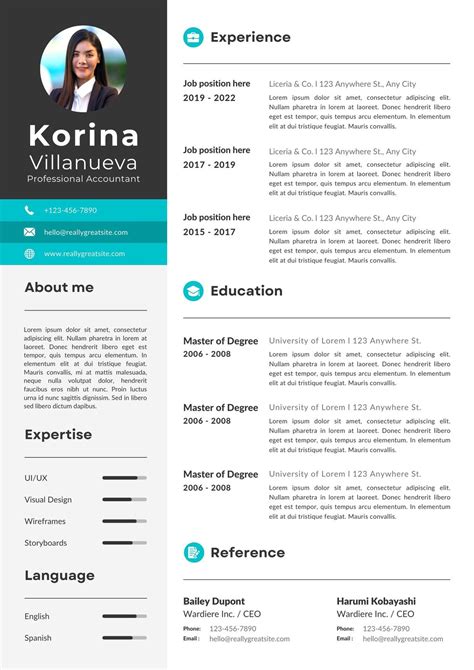 Infographic Resume Canva