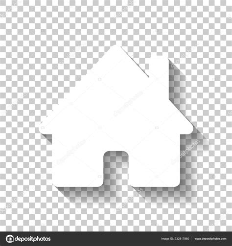 House Icon White Icon Shadow Transparent Background Stock Vector by ©fokas.pokas 232817860