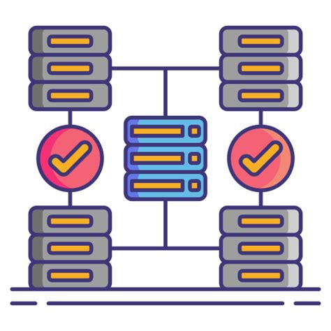 Cluster computing Flaticons Lineal Color icon