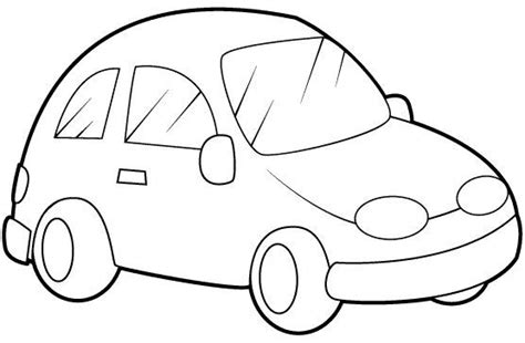 Simple Car Coloring Page