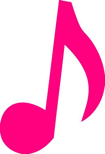 Pink Music Notes Clip Art