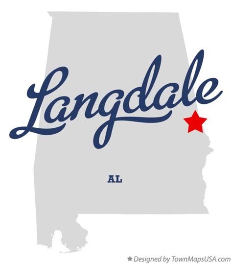 Map of Langdale, AL, Alabama