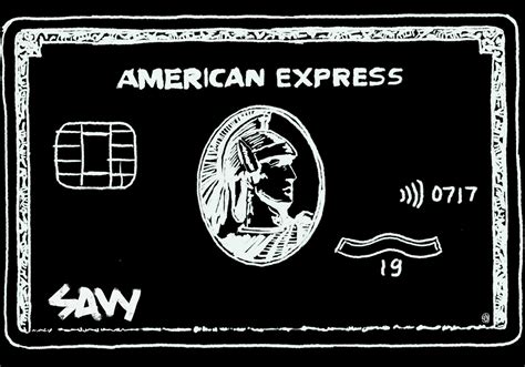 AMEX – White on Black - Art by Tim Savy