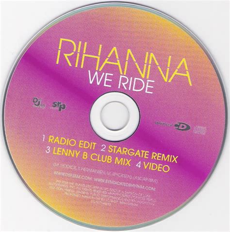 Single: Rihanna - We Ride - Encartes Pop