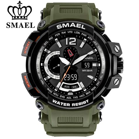 SMAEL Men Top Brand Electronic LED Digital Wrist Watches For Male Sport ...