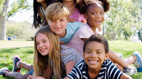 Portrait Of Group Of Children With Friends Stock Footage SBV-328046700 - Storyblocks