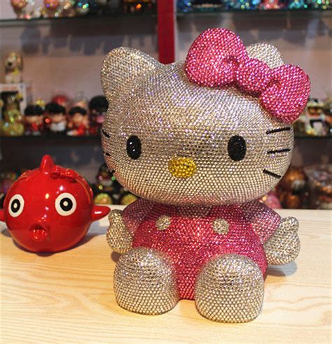 Cute Hello Kitty Piggy Bank Bling Gifts For Her Big Kitty | Etsy