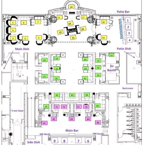 Pin on site plan nightclub