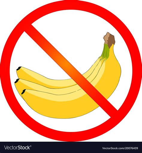 No bananas here Royalty Free Vector Image - VectorStock