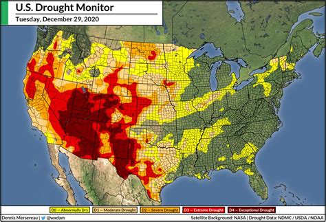 Drought Map Of The United States - Map