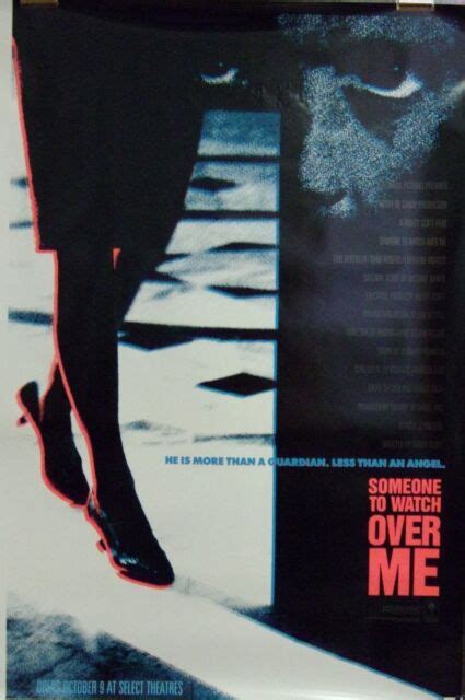 Someone To Watch Over Me Original 1987 SS 27"x40" Movie Poster "Tom Berenger" | eBay