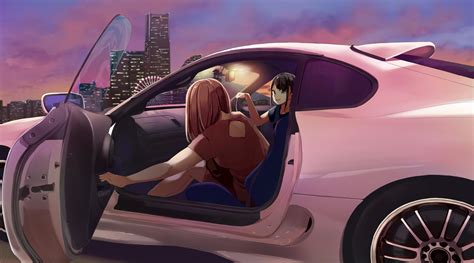 Anime Girls Sitting In Car 4k Wallpaper,HD Anime Wallpapers,4k Wallpapers,Images,Backgrounds ...