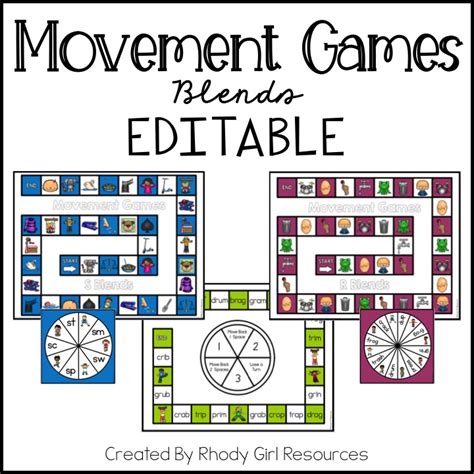 Movement Games: Blends - Rhody Girl Resources