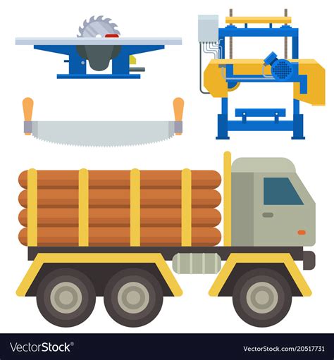 Logging Equipment Clipart