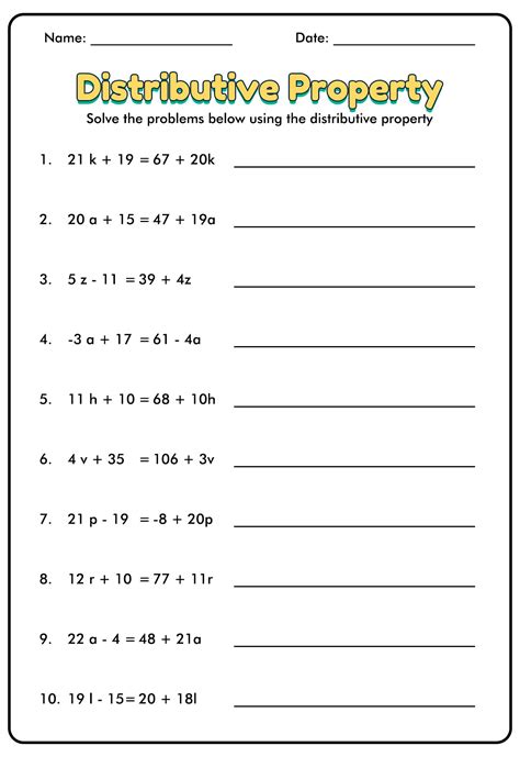 Distributive Property Worksheets 3Rd Grade - Printable Word Searches