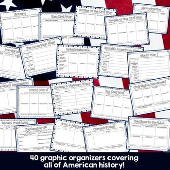 American History Graphic Organizers by Natalie Kay | TpT