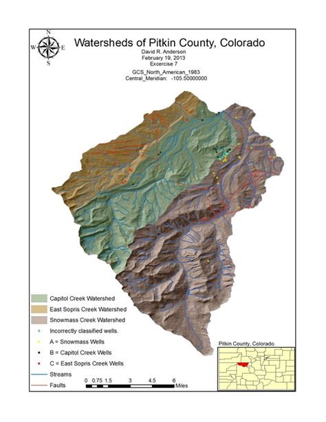 Pitkin County, Colorado: Watersheds, Wells and Rock Formations - David R. Anderson