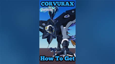 New Teaser Corvurax And How To Get #creaturesofsonaria #teasers #new #update #showcase #roblox ...