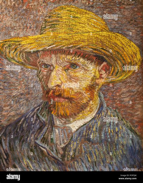 Self portrait straw hat van gogh hi-res stock photography and images - Alamy