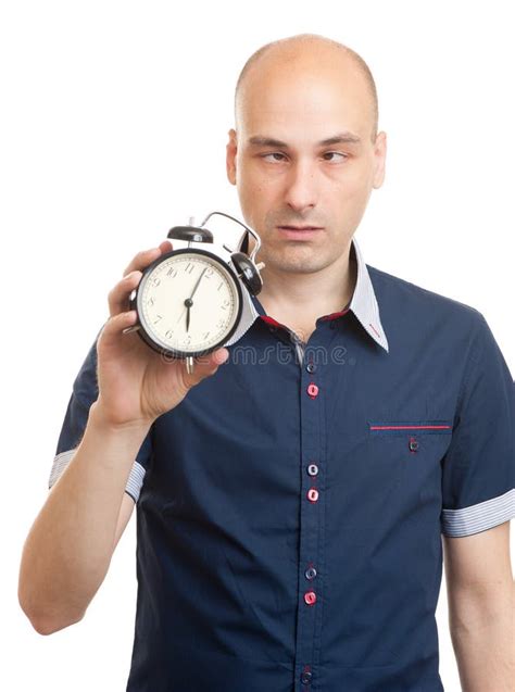 Man Waking Up Early Morning Stock Image - Image of caucasian, clock ...