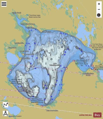 Winnibigoshish Fishing Map | Nautical Charts App