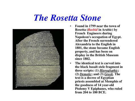 PPT - The Rosetta Stone PowerPoint Presentation, free download - ID:6447092