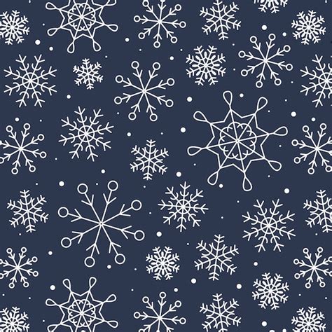 Snowflake Vector Pattern