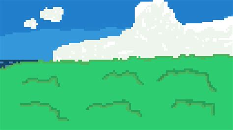 Pixilart - Grass field by pixelart-girl