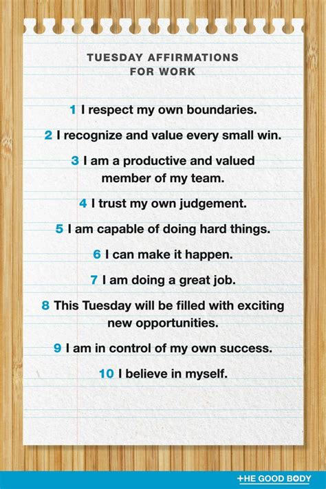 45 Tuesday Affirmations for a Positive Week Ahead