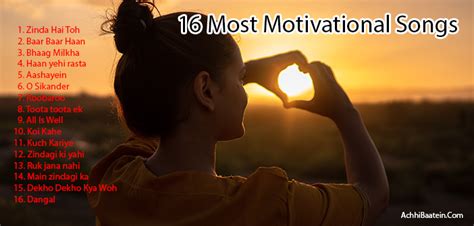 Best Bollywood's Motivational Hindi Songs ~ हिंदी लिरिक्स