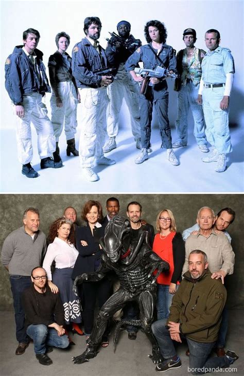 Cast reunion for Aliens | Cast photo from Alien | Aliens movie, Classic ...