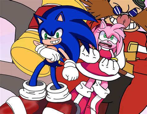 Sonic and Amy vs Dr.Eggman by The-James-Show on DeviantArt