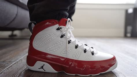 WORTH $190?! "GYM RED" AIR JORDAN 9 ON FEET! WATCH BEFORE YOU BUY ...