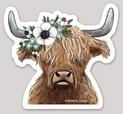 Highland Cow Sticker